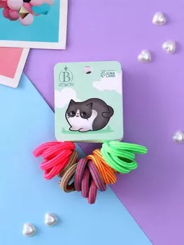 Резинки для волос «Кисонька», набор 20 шт., прогулка, 2.5 см, МИКС