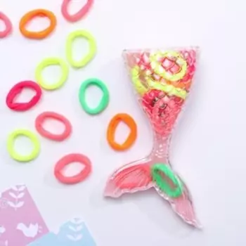 Набор резинок для волос «Махрушка», дельфин, 15 шт.