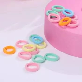 Резинки для волос «Махрушка», котики, 50 шт.