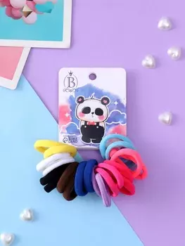 Резинки для волос «Панда», набор 20 шт., стесняшка, 2.5 см, МИКС