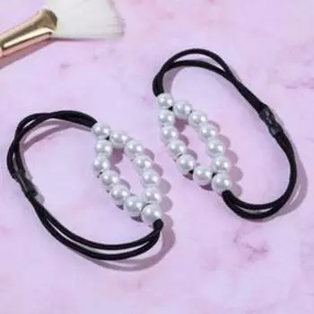 Резинки для волос с бусинками «DARK beauty», 2 шт.