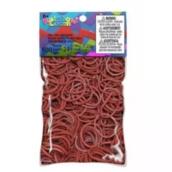 Резиночки для плетения браслетов RAINBOW LOOM, бордовые