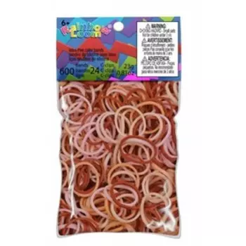 Резиночки для плетения браслетов RAINBOW LOOM, светло-розовые