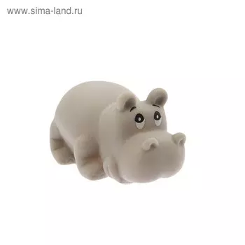 Резиновая игрушка для ванны «Бегемот», с пищалкой, 1 шт, Крошка Я