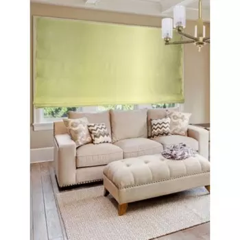 Римская штора Lindor верёвочный механизм, 140х190 см, цвет оливковый