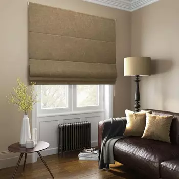 Римская штора «Тина», размер 80х175 см, цвет темно-бежевый