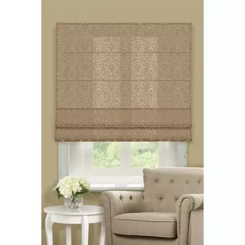 Римские шторы «Эмоджи», 60х160 см, цвет коричневый