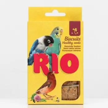 RIO Бисквиты для птиц с полезными семенами, 5 х 7 г