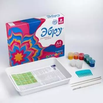 Рисование на воде: эбру, 6 цв