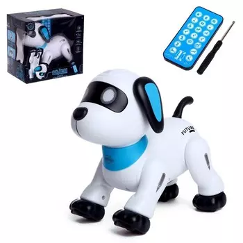 Робот «Пультовод собачка», на дистанционном управлении, русский чип, световые эффекты