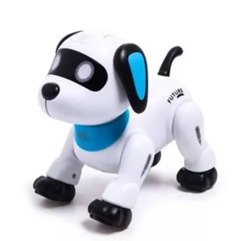 Робот «Пультовод собачка», на дистанционном управлении, русский чип, световые эффекты, уценка