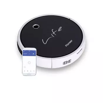 Робот-пылесос Pioneer VC705R, 24Вт, сухая/влажная уборка, цвет белый