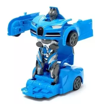 Робот радиоуправляемый «Автобот», трансформируется, работает от батареек, цвет синий