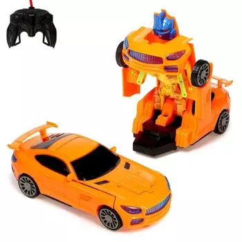 Робот радиоуправляемый «Автобот», трансформируется, работает от батареек, цвета МИКС