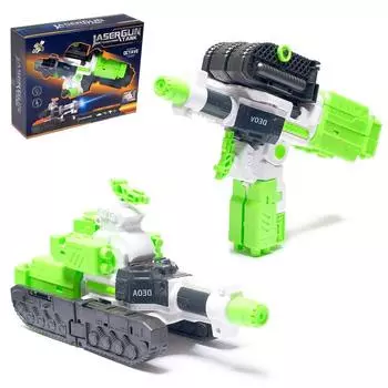 Робот «Танк-бластер», трансформируется, световые эффекты