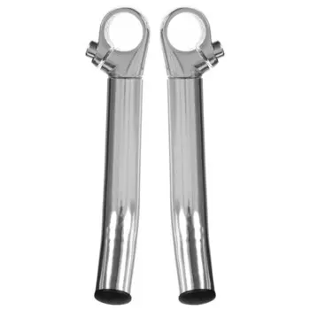 Рога на руль, алюминий, цвет серебристый