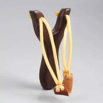 Рогатка деревянная «Детство», коричневая