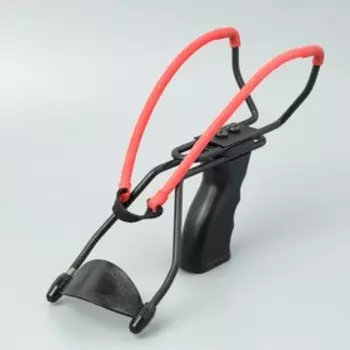 Рогатка спортивная «Стрела» с упором, металлическая, чёрная