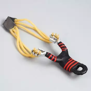 Рогатка металлическая «Зодиак» в кожаной оплётке, микс