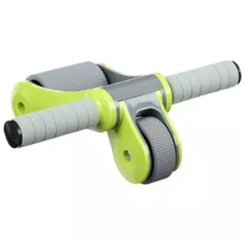 Ролик для пресса ONLYTOP, 33х24х24 см, с ковриком, цвет серый/салатовый