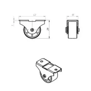 Ролик опорный 493,1 малый, покрытие цинк 250 шт