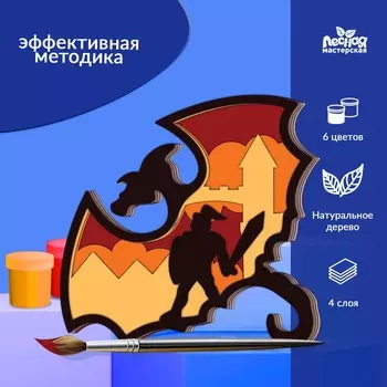 Роспись по дереву «Дракон»