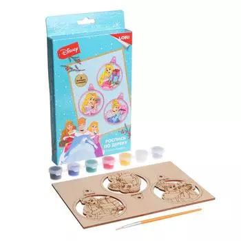 Роспись по дереву. Ёлочные игрушки «Принцессы»