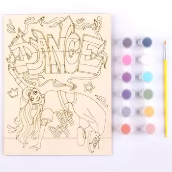 Роспись по дереву. Картина. Уличный стиль»Хип-хоп»