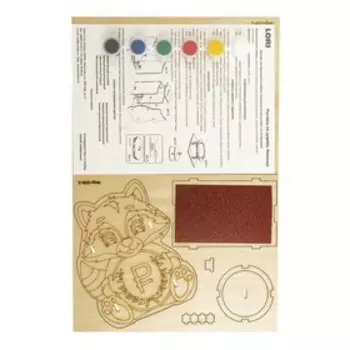 Копилка своими руками «Енот», роспись по дереву