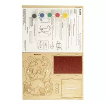 Копилка своими руками «Щенок», роспись по дереву