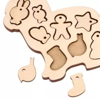 Роспись по дереву «Новый год у зайки», набор для творчества