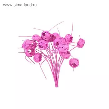 Ротанг, декошар двойные на пике, ярко-розовый