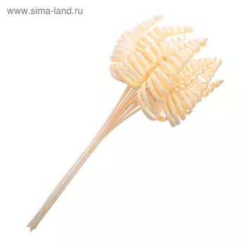 Ротанг, конус на пике, отбеленный, набор 10 шт