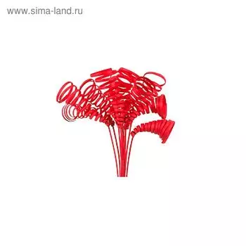 Ротанг, конус открытый на пике, ярко-красный, набор 10 шт