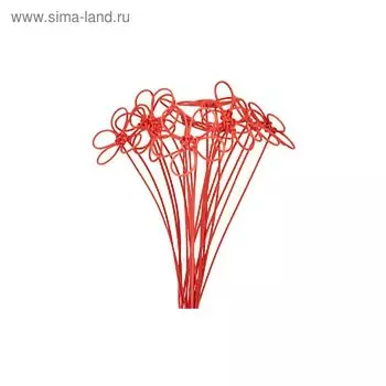 Ротанг, малые на пике, ярко-красные, набор 10 шт
