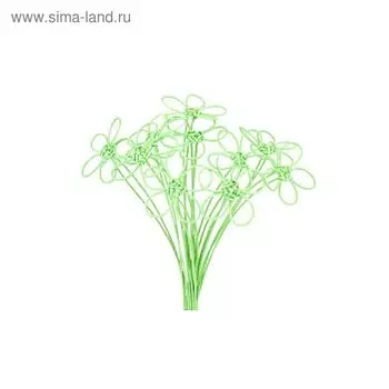 Ротанг, малые на пике, светло-зелёные, набор 10 шт