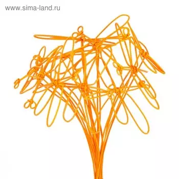 Ротанг "Стрекозы на пике" набор 10 шт, ярко - оранжевый