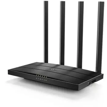 Роутер беспроводной TP-Link Archer C6U AC1200, 1000 Мбит/с, 4 порта, 4G ready, чёрный