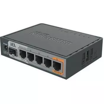 Роутер MikroTik hEX S (RB760IGS) 10/100/1000BASE-TX/SFP черный