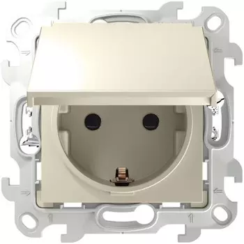 Розетка 1-м СП Simon24 Push&Go 16А IP44 2P+E механизм сл. кость Simon 2420448-031