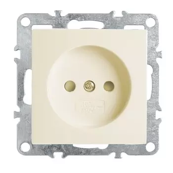 Розетка 1-местная б/з (механизм), STEKKER серия Эрна, PST10-9109-02, слоновая кость