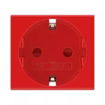 Розетка DKC 45015 Viva 1 розетка, 16А, IP20, 2P+E, с заземлением