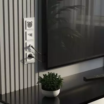 Розетка двойная Ethernet RJ-45 (белый матовый) W1181161