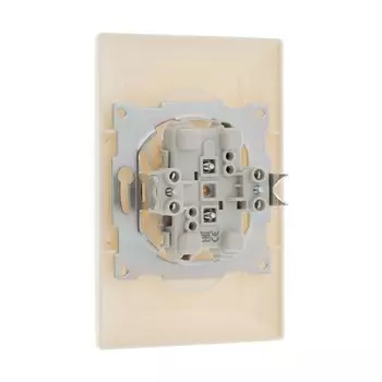 Розетка двухместная Luazon Lighting "Антей", 10 А, скрытая, без з/к, белая