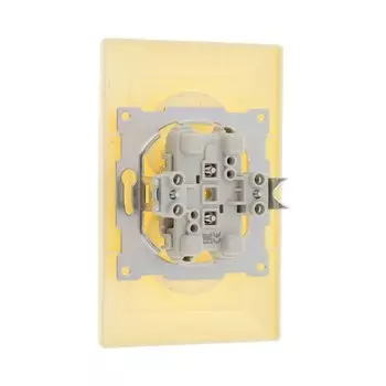 Розетка двухместная Luazon Lighting "Антей", 10 А, скрытая, без з/к, бежевая