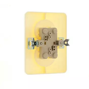 Розетка двухместная Luazon Lighting "Орион", 10 А, скрытая, без з/к, бежевая