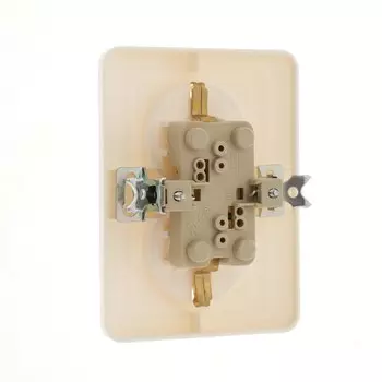 Розетка двухместная Luazon Lighting "Орион", 16 А, скрытая, с з/к, белая