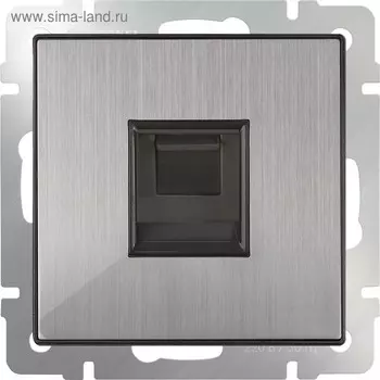 Розетка Ethernet RJ-45 WL02-RJ-45, цвет глянцевый никель