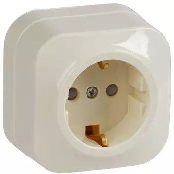 Розетка IEK ERH14-K33-16 GLORY, ОП, 1 розетка, с заземлением