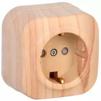 Розетка IEK ERH14-K34-16 GLORY, ОП, 1 розетка, с заземлением